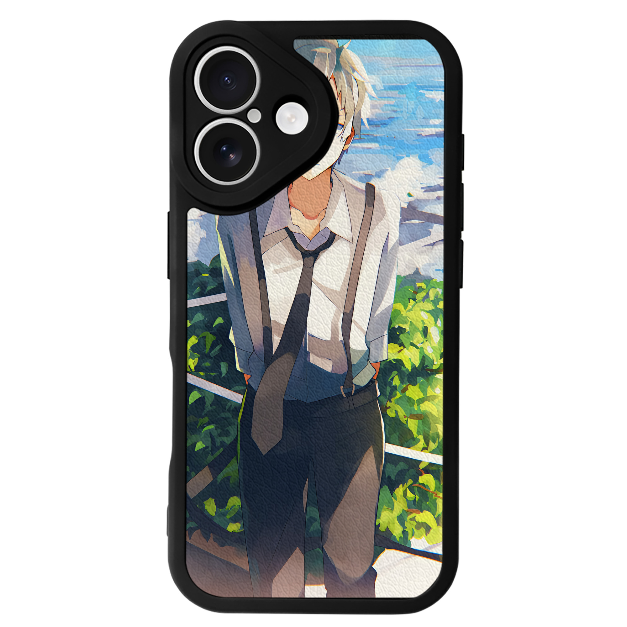 （画像用） 文豪ストレイドッグス Bungo Stray Dogs 【iPhone 16シリーズ対応】シリコンスマホケース（レザー調） 材質：シリコン